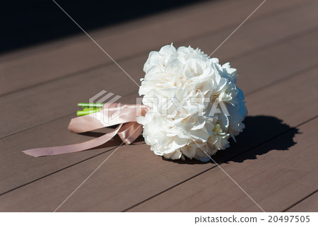 Bridal bouquet on a brown background Bridal bouquet on a brown background 20497505