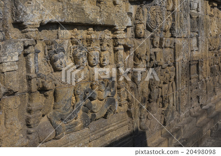 Detail from Borobudur temple at Java in Indonesia 20498098