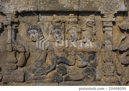 Detail from Borobudur temple at Java in Indonesia Detail from Borobudur temple at Java in Indonesia 20498099