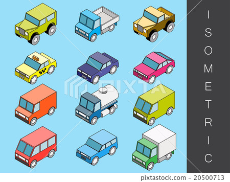 Isometric transport icon set. 20500713