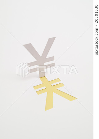 Japanese yen and currency mark image (*yellow) 20501530