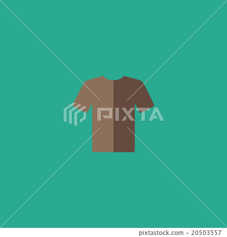Tshirt Icon, vector illustration. Flat design - Stock Illustration ...