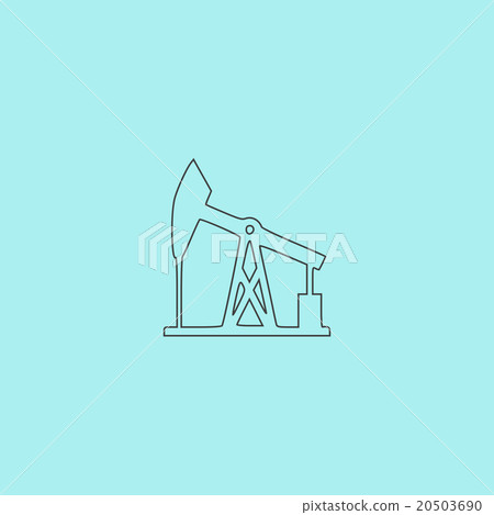 Oil derrick. vector icon. Oil derrick. vector icon. 20503690