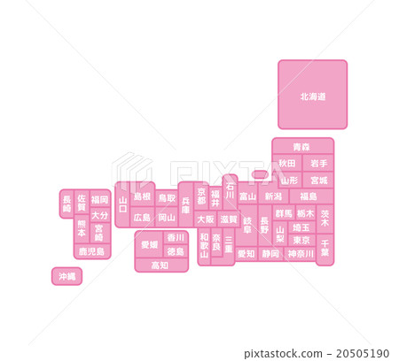 Map of Japan  20505190