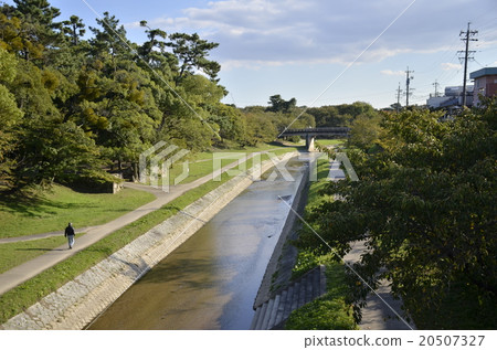 Okazaki Park riverbed of Iga River Okazaki Park riverbed of Iga River 20507327