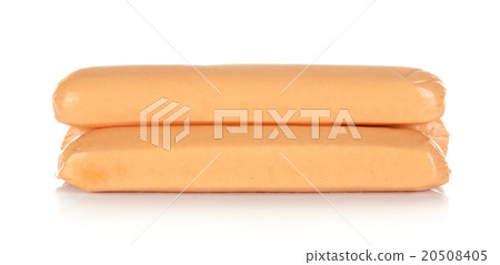 Chicken sausage isolated on the white background 20508405