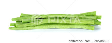 Long bean isolated on the white background Long bean isolated on the white background 20508698