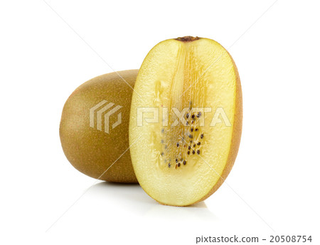 Yellow gold kiwi fruit isolated on the white Yellow gold kiwi fruit isolated on the white 20508754
