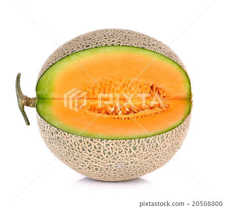 Melon fruit isolated on the white background 20508800