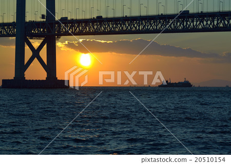 明石海峽大橋的黃昏 20510154