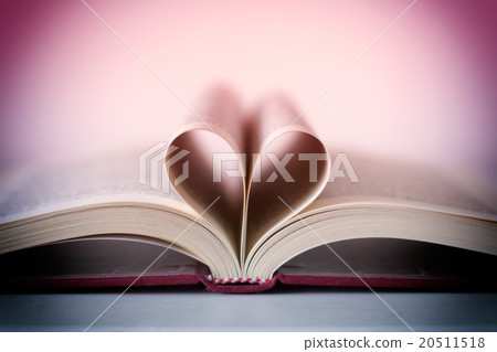 Romance novel heart shaped Romance novel heart shaped 20511518