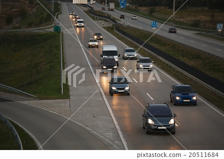 Highway at dusk 20511684