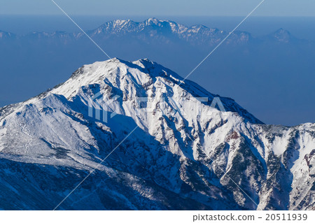 Furano mountain and Ashibetsudake. From Tokachidake. October. 20511939