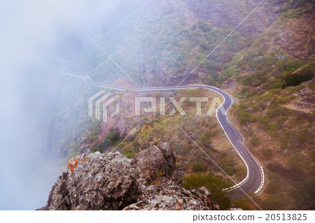 Famous canyon Masca in fog at Tenerife - Canary 20513825