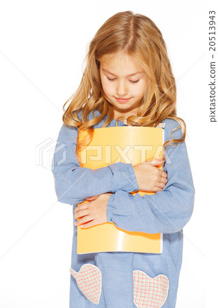 Beautiful girl with copybook 20513943