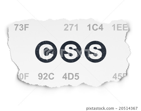 Database concept: Css on Torn Paper background Database concept: Css on Torn Paper background 20514367