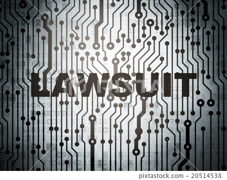 Law concept: circuit board with Lawsuit Law concept: circuit board with Lawsuit 20514538