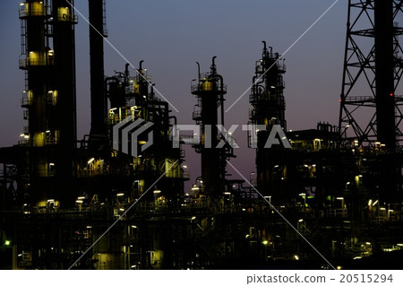 Night view of Sakai City Complex in Osaka Prefecture Night view of Sakai City Complex in Osaka Prefecture 20515294