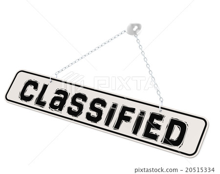 Classified banner on white background 20515334