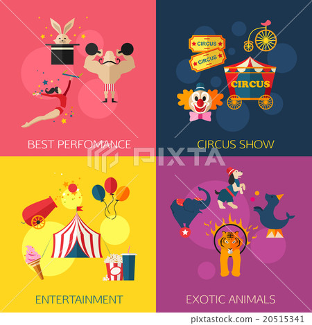 Circus performance, entertainment, exotic animals 20515341