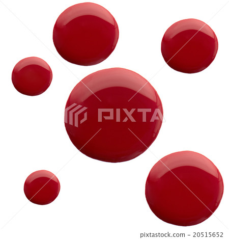 Red color abstract shape nail varnish Red color abstract shape nail varnish 20515652