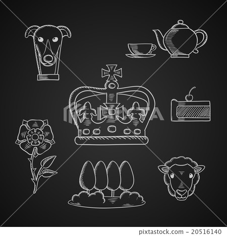 England traditional symbols and icons England traditional symbols and icons 20516140