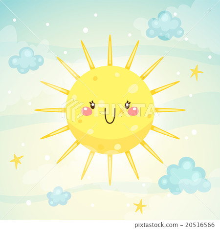 Cute Sun, children's illustration 20516566