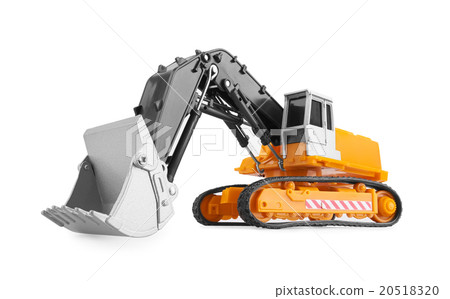 Bulldozer isolated on white 20518320