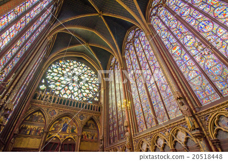 Famous stained glass windows t  Sainte Chapelle 20518448