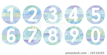 數字的插圖 20519285