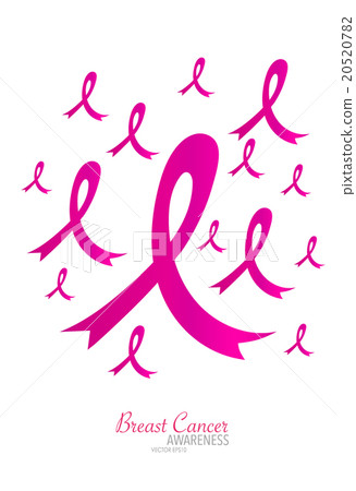 Breast cancer awareness pink ribbon. Vector Illustration. 20520782