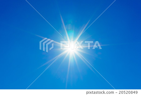 Blue sky with sun Blue sky with sun 20520849