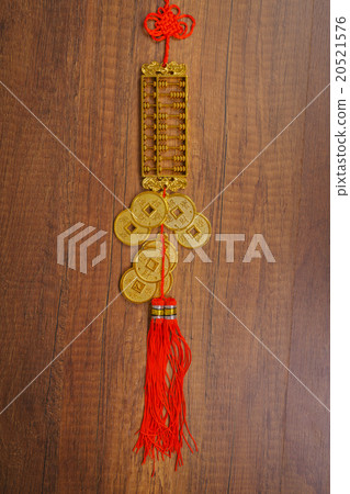 Chinese New Year decoration on wood wall 20521576