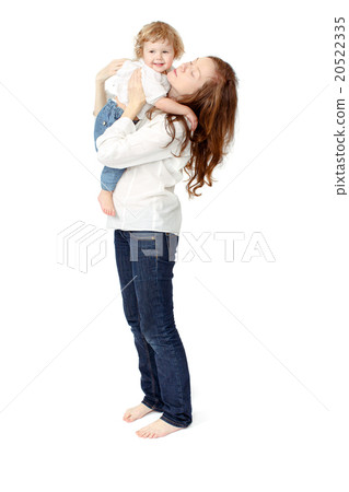 Mom kisses baby Mom kisses baby 20522335