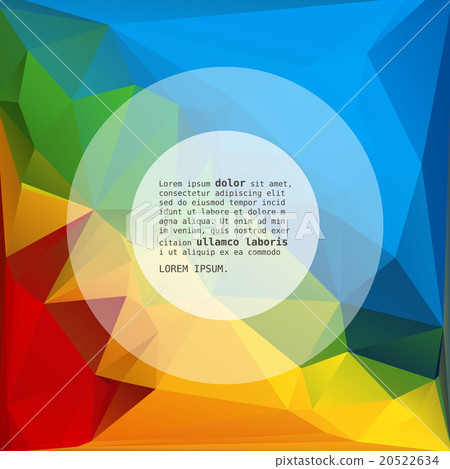 Colorful abstract design template Colorful abstract design template 20522634