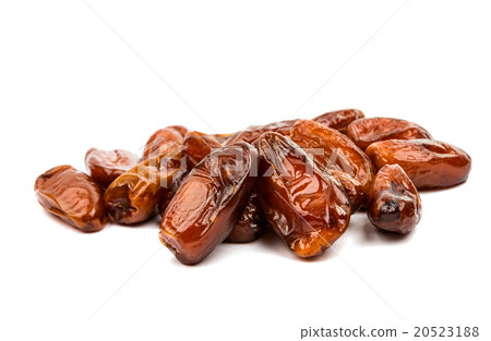 Fresh dates over white background Fresh dates over white background 20523188