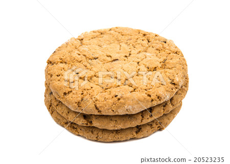 Pile of cookies isolated Pile of cookies isolated 20523235