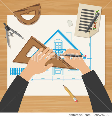 Architect at work. 20528209