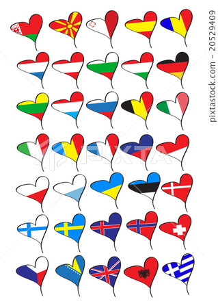 flags of the countries of Europe 20529409