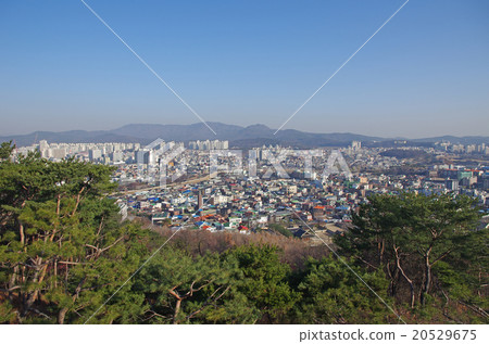 Wall seen from Suwon Hwaseong Fortress Wall seen from Suwon Hwaseong Fortress 20529675