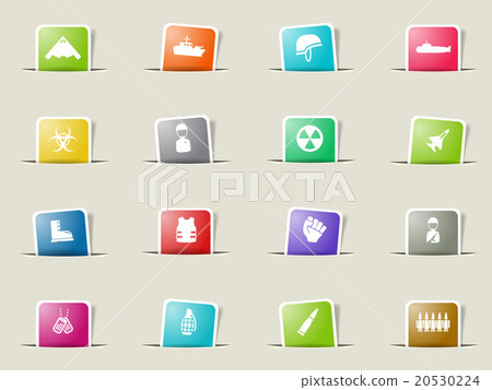 Military simply icons 20530224