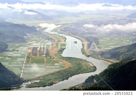 Scenery from Mountain in Japan Scenery of Maruyama River Moronoya Scenery from Mountain in Japan Scenery of Maruyama River Moronoya 20531021