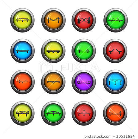 Bridges icons set 20531684
