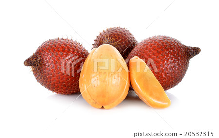 Salak fruit, Salacca zalacca isolated on the white 20532315