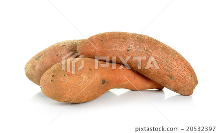 Sweet potato isolated on the white background Sweet potato isolated on the white background 20532397