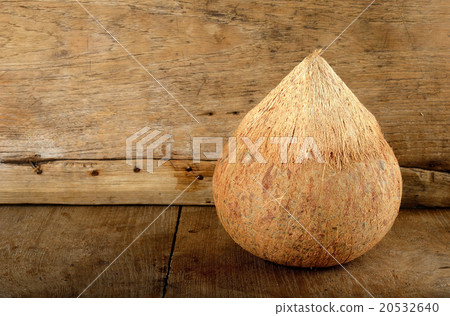 Coconut fruit on the wooden background 20532640