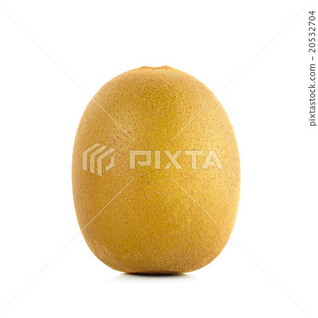 Yellow gold kiwi fruit isolated on the white  20532704