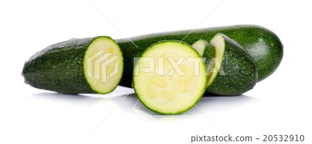Zucchini courgette isolated on white background Zucchini courgette isolated on white background 20532910