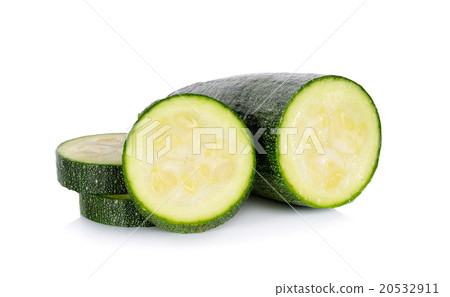 Zucchini courgette isolated on white background 20532911