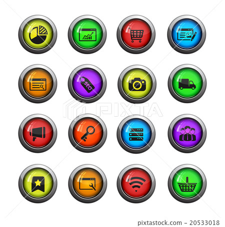 SEO and development simply icons SEO and development simply icons 20533018